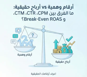 أرقام وهمية vs أرباح حقيقية ما الفرق بين CPM، CTR، و Break Even ROAS4 360x320