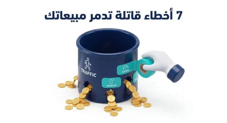 إعلانك ممتاز لكن لا مبيعات؟ 7 أخطاء قاتلة في صفحة الهبوط (Landing Page) تدمر التحويل