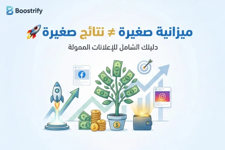 ازاي تبدأ اعلانات ممولة لمتجرك الإلكتروني بميزانية صغيرة؟ (دليل Boostrify 2026 الشامل)